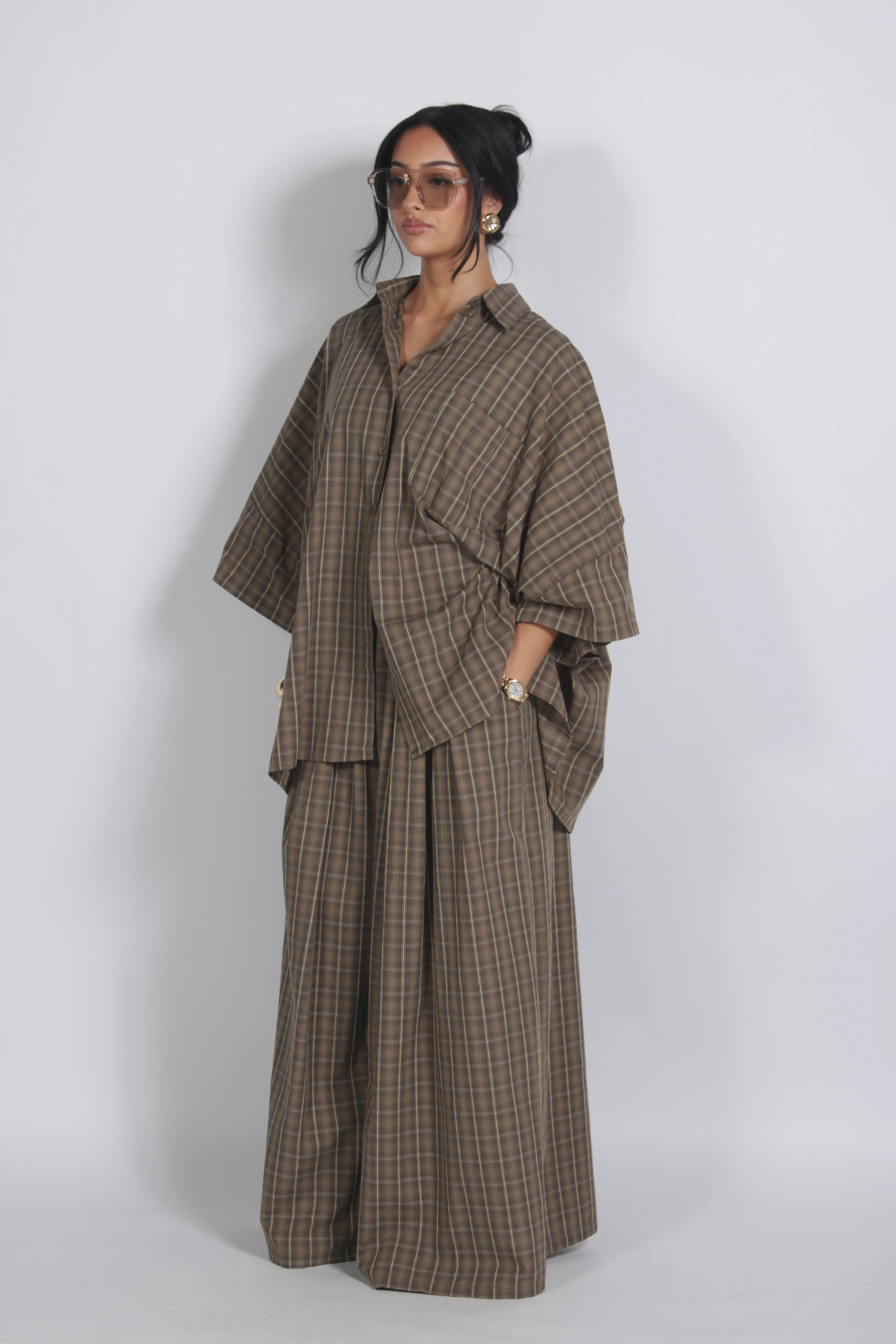 Flannel set Coffee (PRE ORDER)
