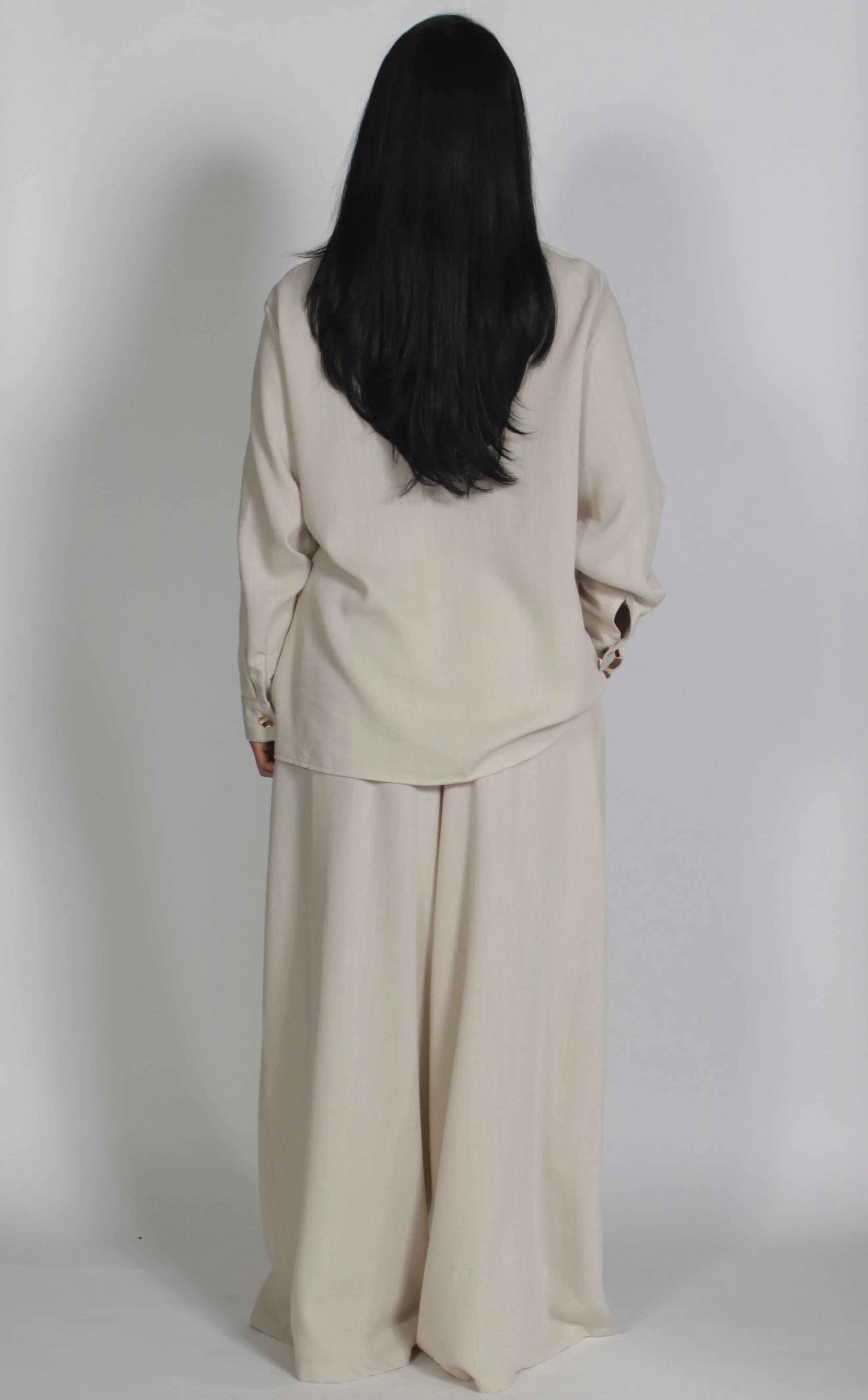 Linnen twinset Beige - Image 2