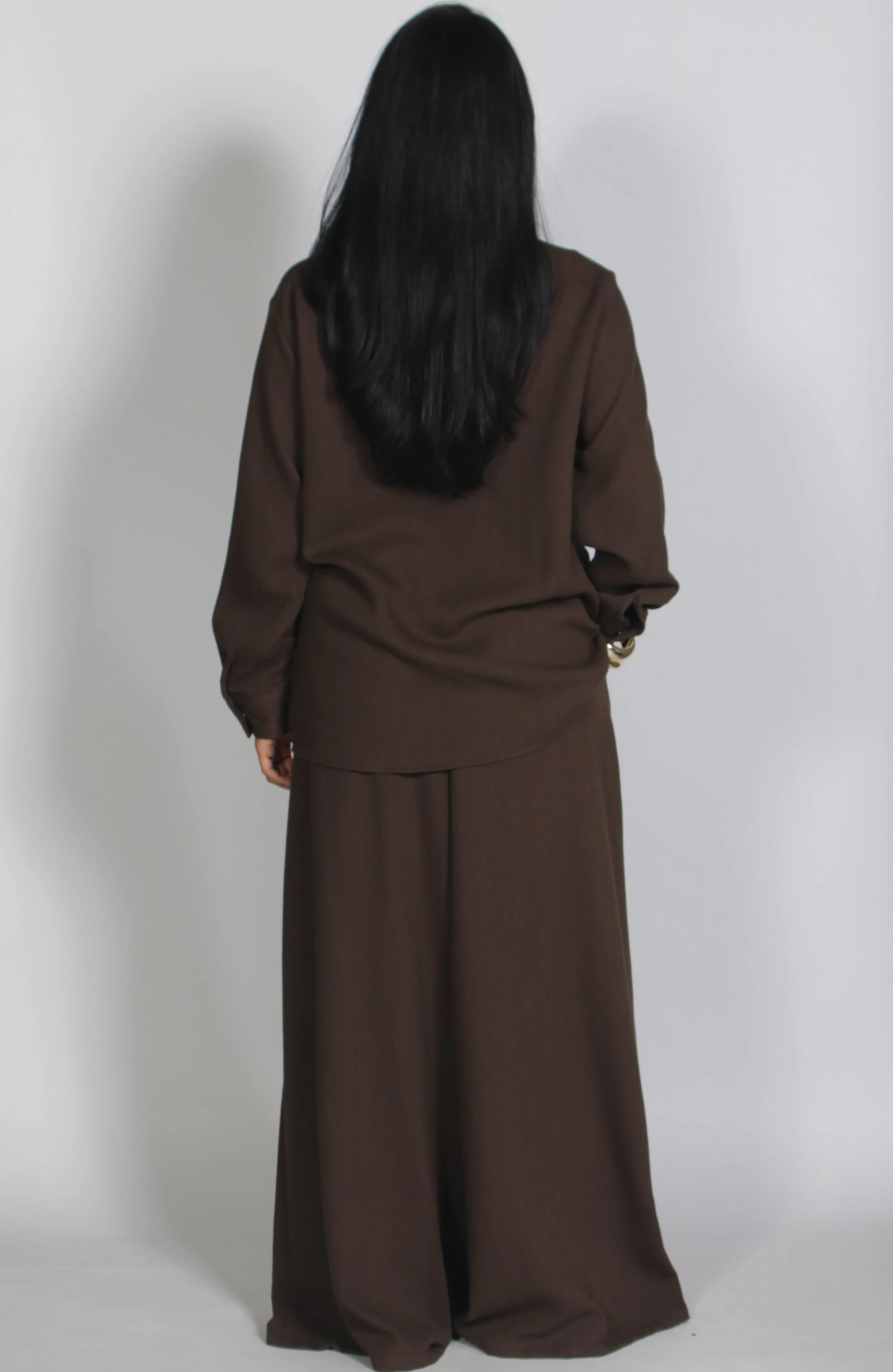 Linnen twinset Brown - Image 2