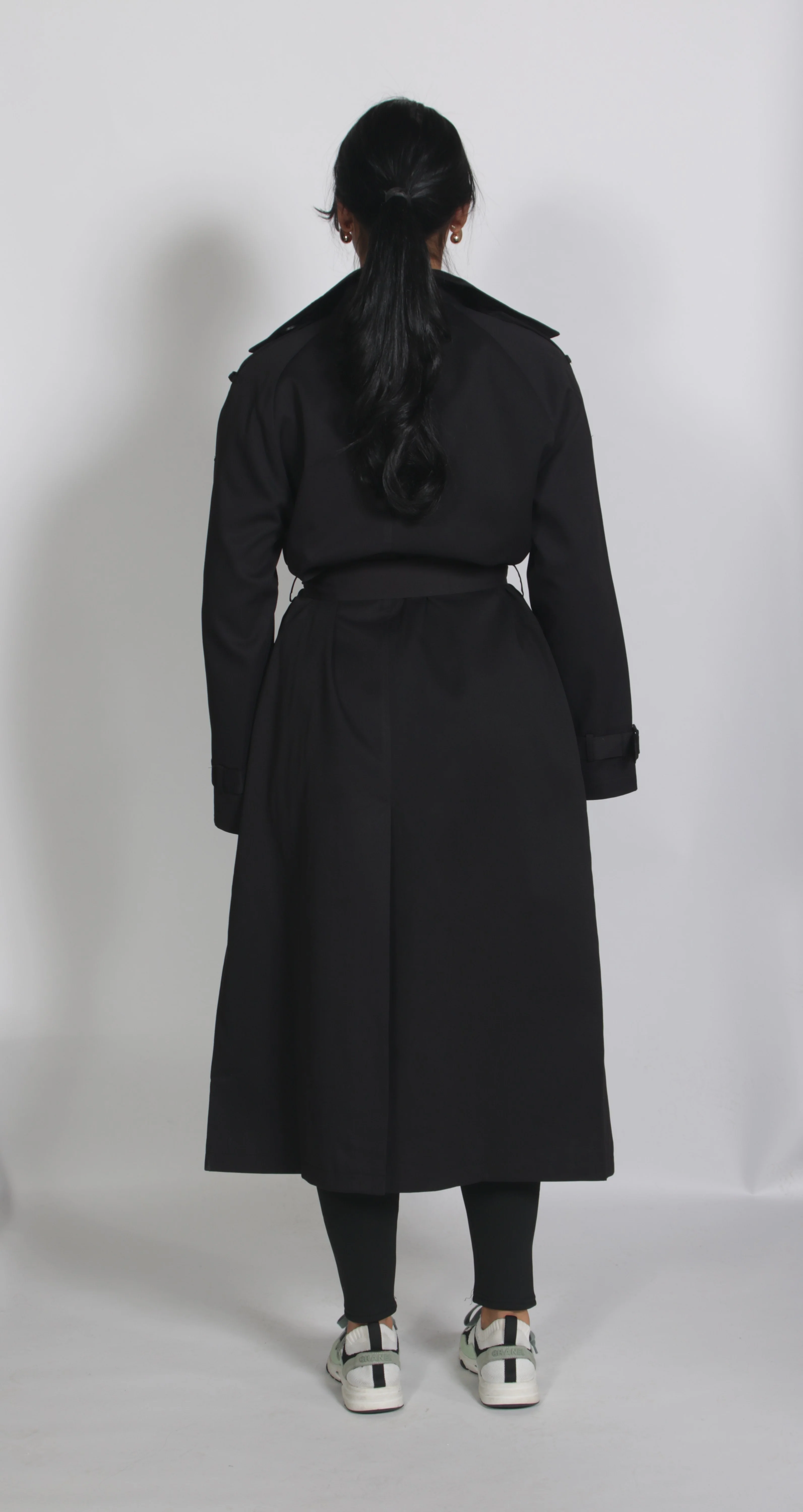 Maxi trenchcoat Black - Image 2