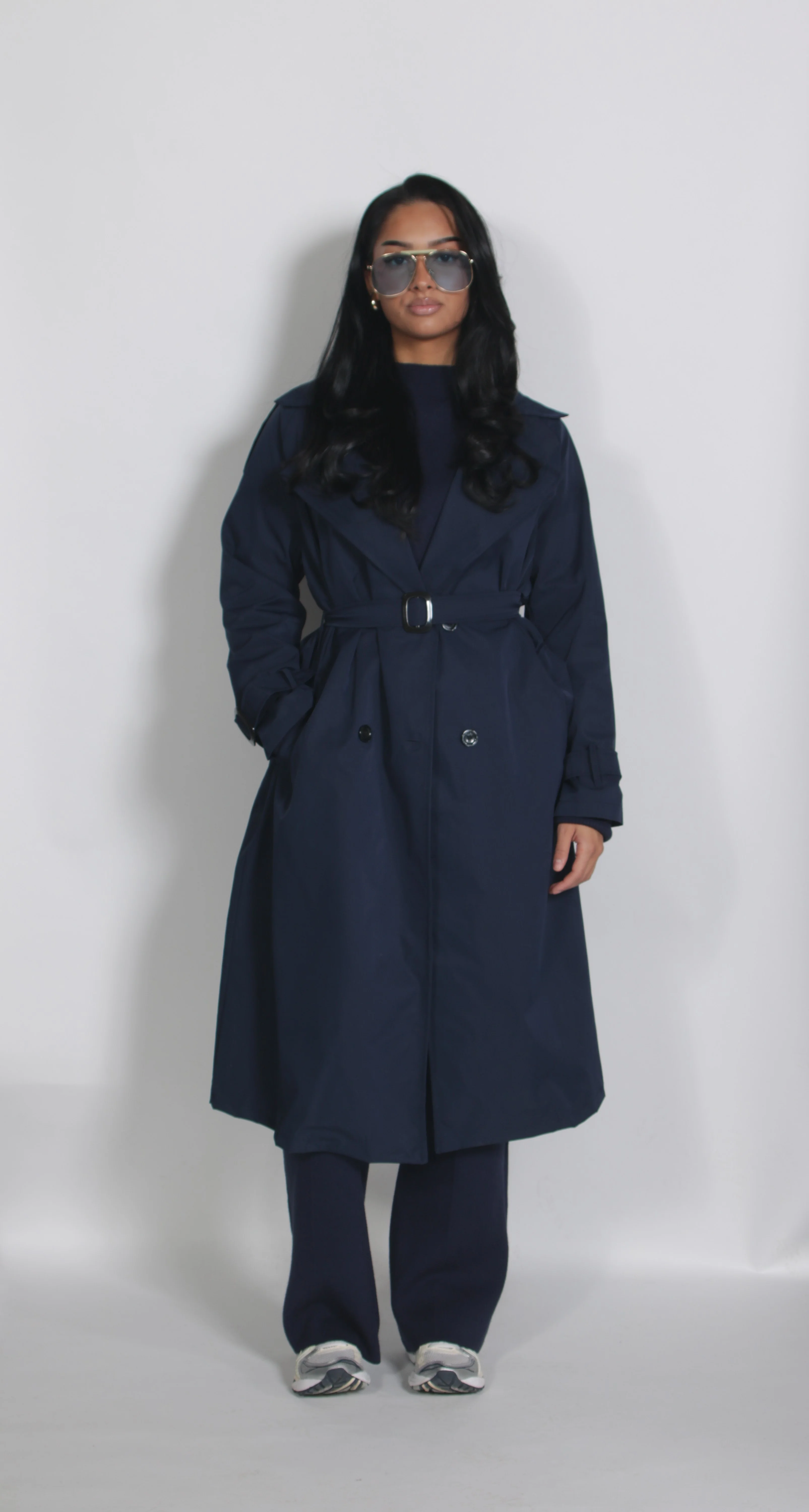 Midline trenchcoat Navy