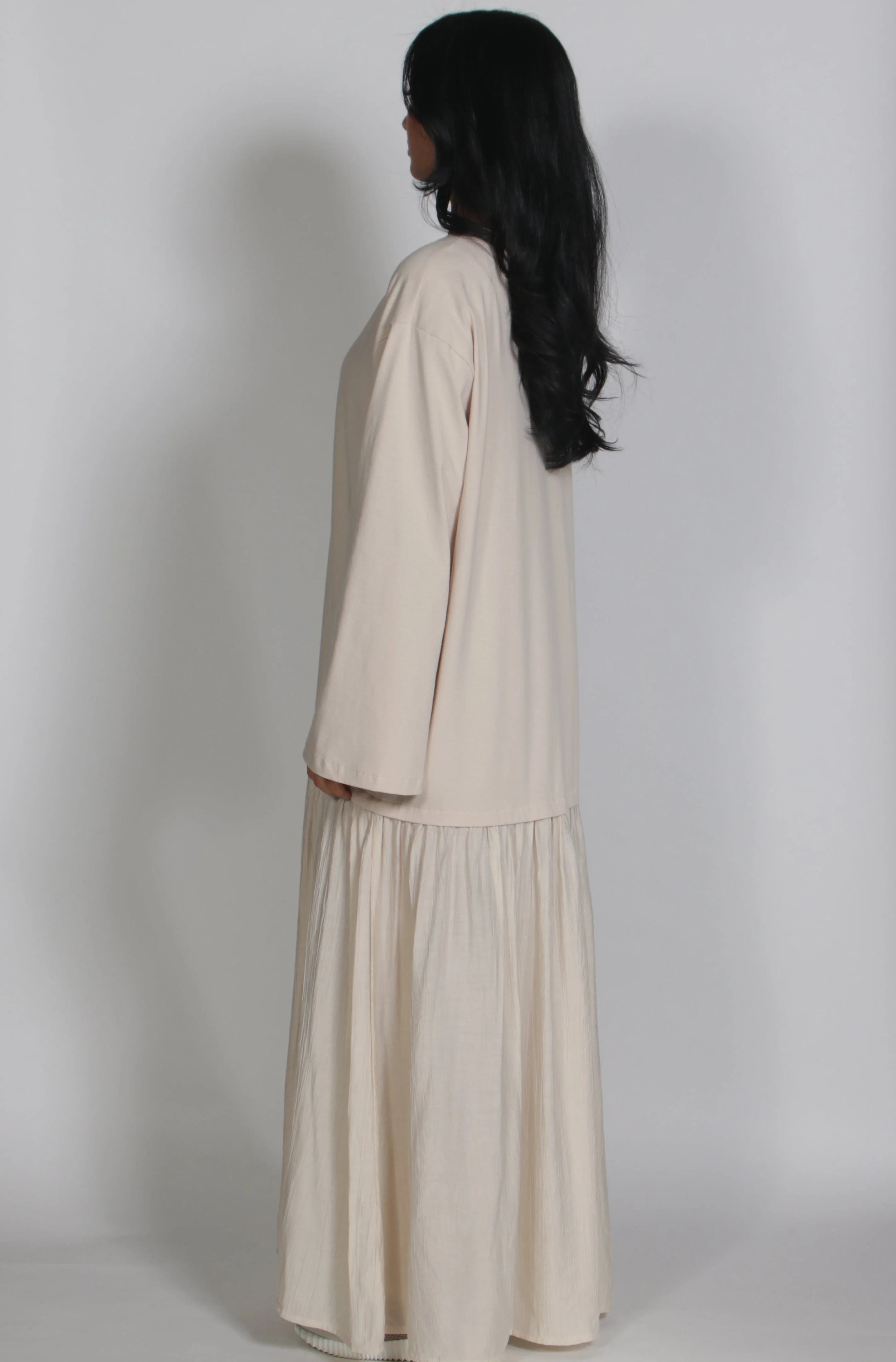 Mika longsleeve dress Beige - Image 2