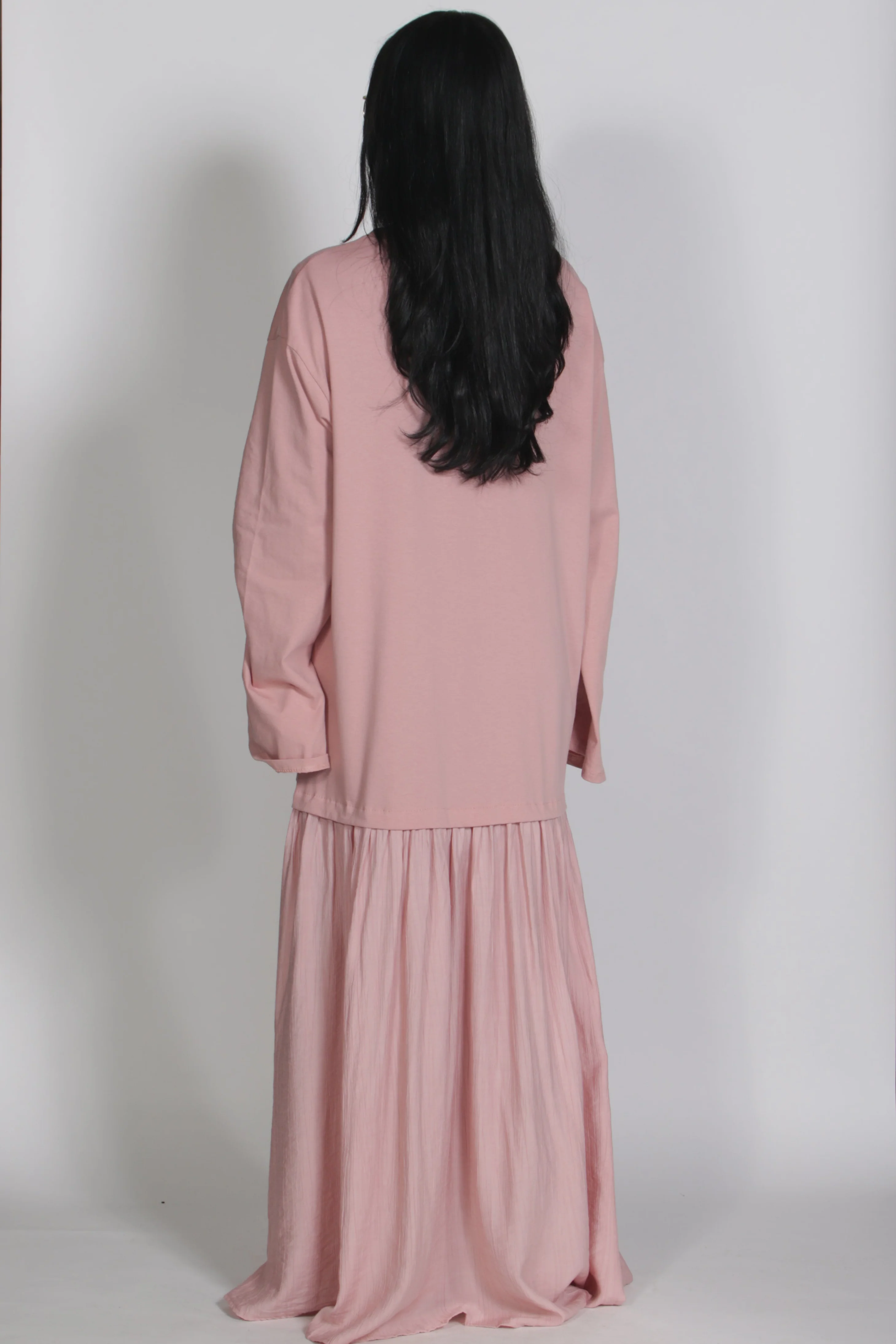 Mika longsleeve dress Rosewood - Image 2