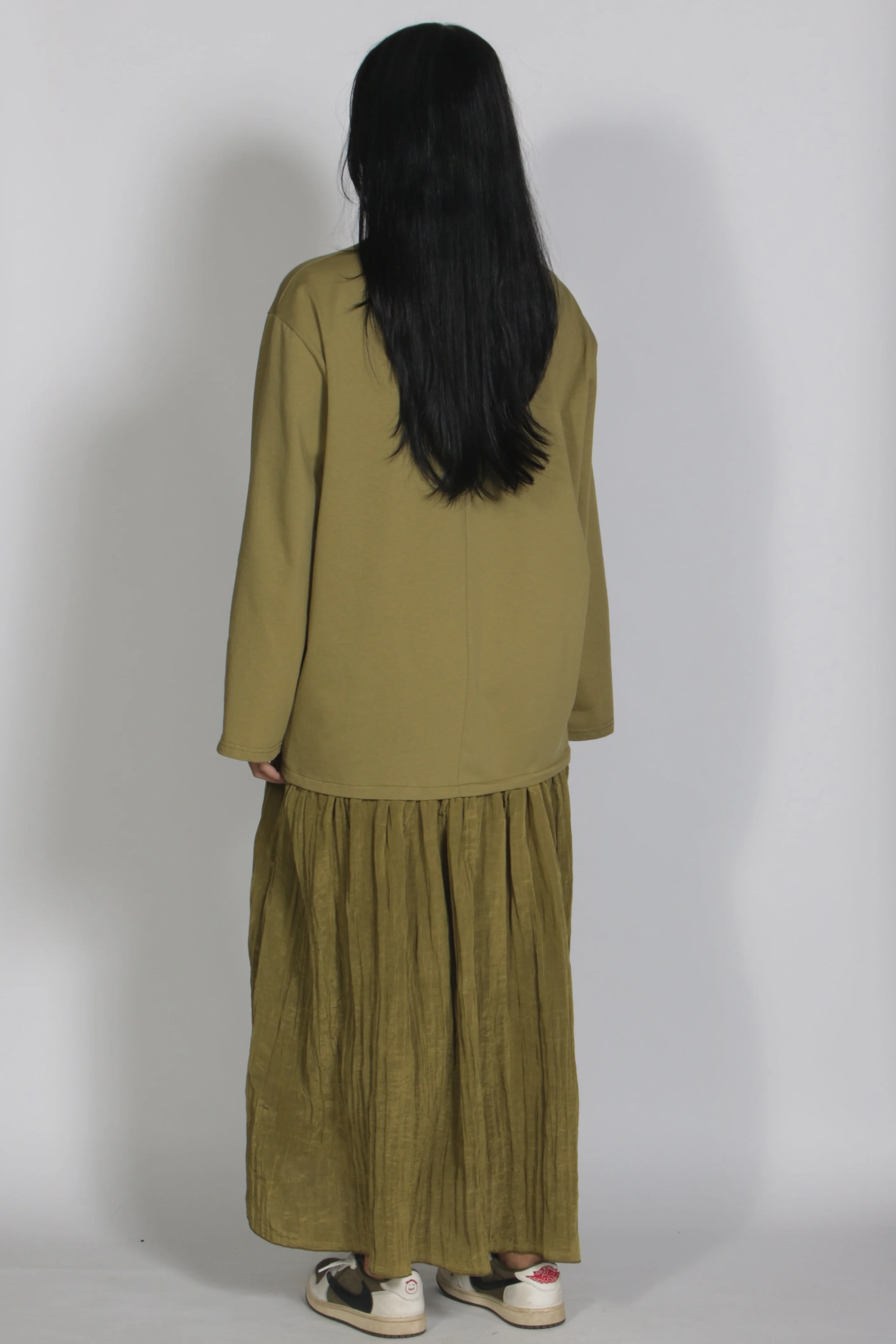 Mikki longsleeve dress Matcha green - Image 2