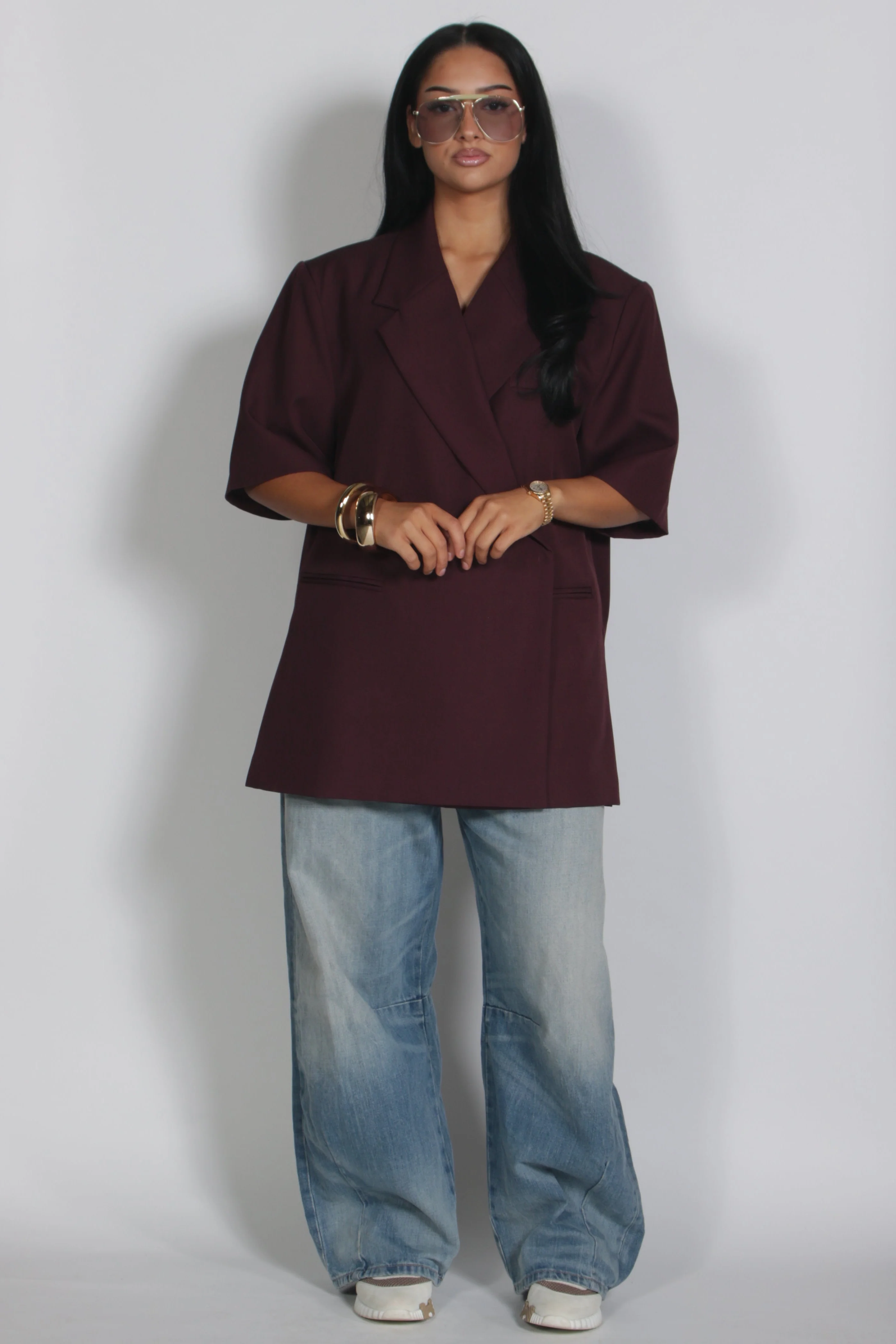 Summer Blazer Bordeaux